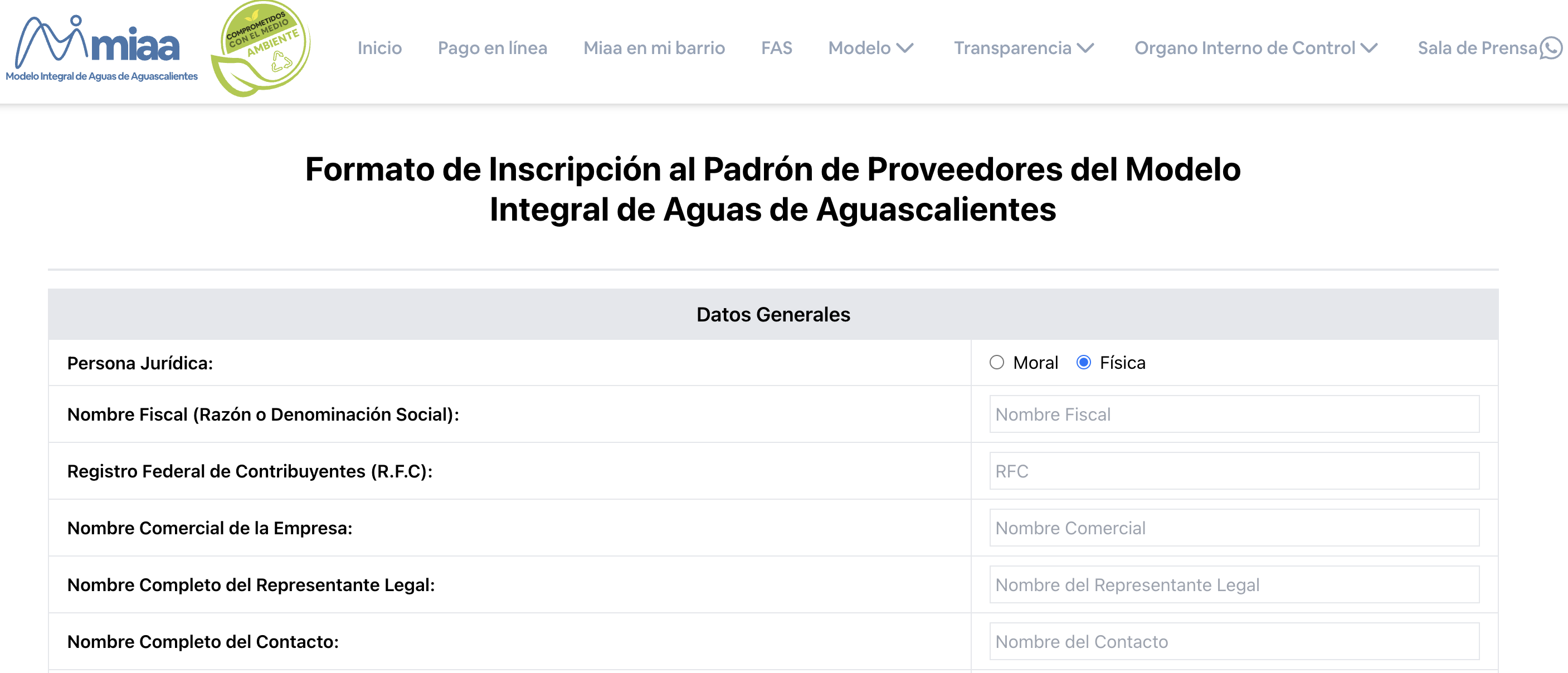 MIAA invita a empresas y prestadores de servicios a integrarse a su padrón de proveedores